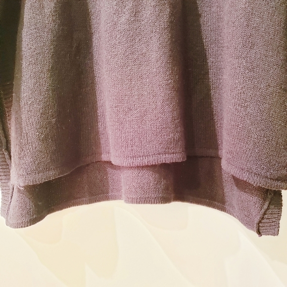 H&M Divided Black Side Slit Long Sleeve Knit Sweater - Picture 3 of 7